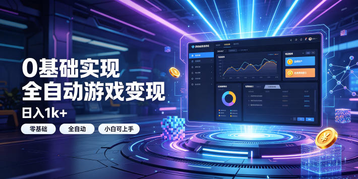 0基础实现全自动游戏变现,日入1k+,小白直接上手搞钱!【揭秘】-云网创