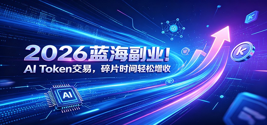2026蓝海副业!AI Token交易,碎片时间轻松增收-云网创