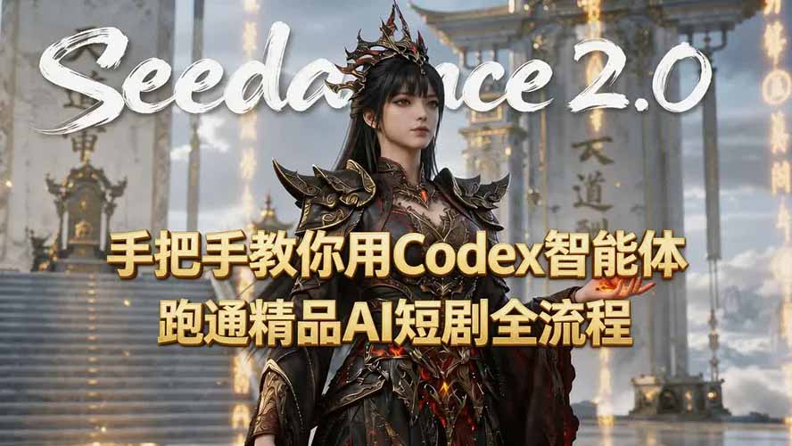 手把手教你用Seedance2.0+Codex智能体跑通精品AI短剧全流程(附3种skill技能-云网创
