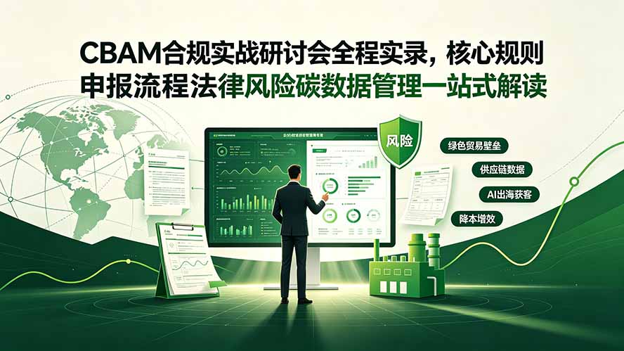CBAM合规实战研讨会全程实录,核心规则申报流程法律风险碳数据管理一站式解读-云网创