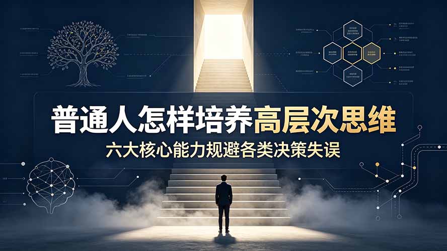 付费文章：普通人怎样培养高层次思维，六大核心能力规避各类决策失误-云网创