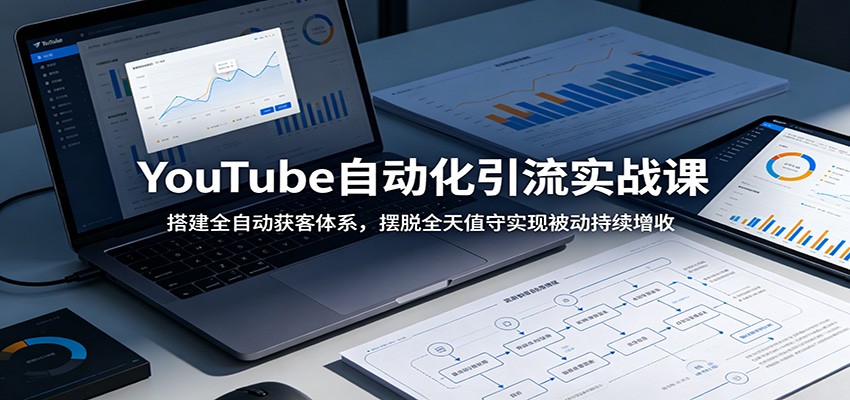 YouTube自动化引流实战课:搭建全自动获客体系,摆脱全天值守实现被动持续增收-云网创