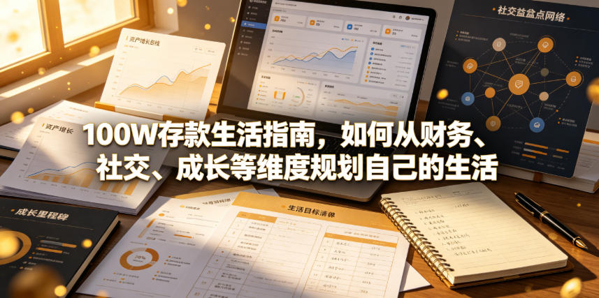 付费文章:100W存款生活指南,如何从财务、社交、成长等维度规划自己的生活-云网创