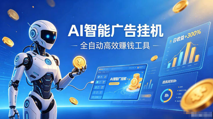 AI智能广告挂G，在家自动賺收益，全程无需人工操作、不用直播、不用拉人【揭秘】-云网创