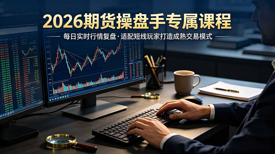 2026期货操盘手专属课程-更新7月11，每日实时行情复盘，适配短线玩家打造成熟交易模式-云网创