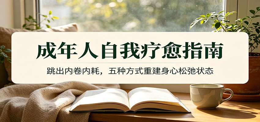 成年人自我疗愈指南：跳出内卷内耗，五种方式重建身心松弛状态-云网创
