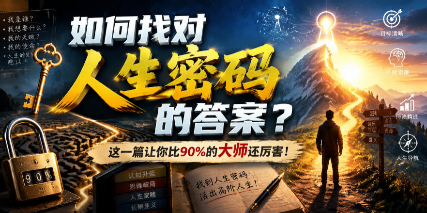 付费文章:如何找对人生密码的答案?这一篇让你比90%的大师还厉害!-云网创