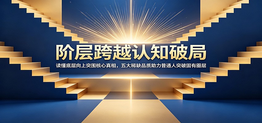阶层跨越认知破局:读懂底层向上突围核心真相,五大稀缺品质助力普通人突破固有圈层-云网创