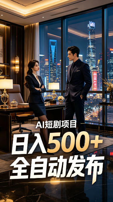 快手AI短剧自动发布,矩阵批量运营变现,轻资产副业项目,日入500+【揭秘】-云网创