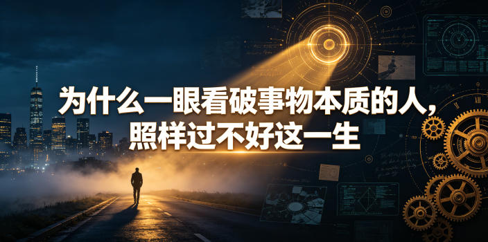 付费文章:为什么一眼看破事物本质的人,照样过不好这一生-云网创